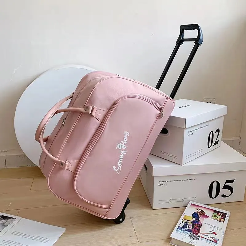 Women's & Men's & Buggy With Wheels Soft Of Travel Bags