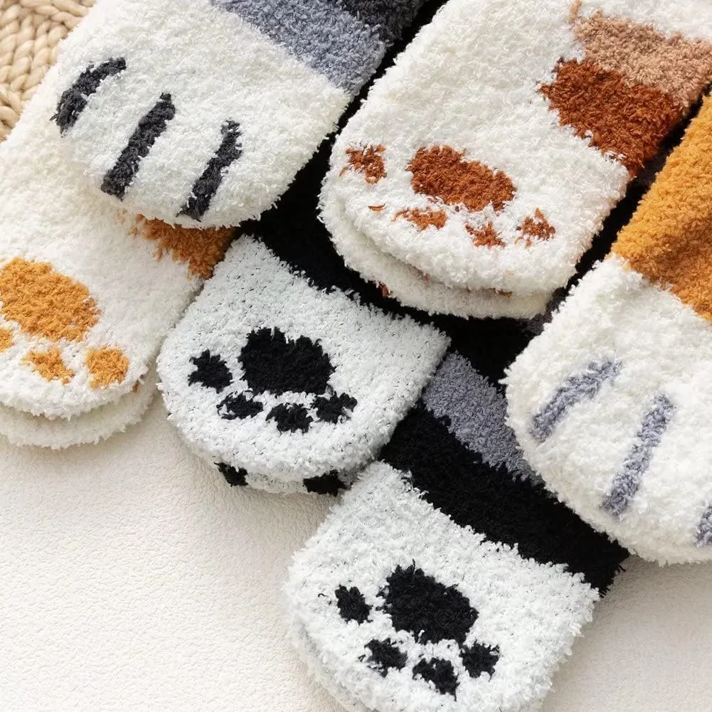 Women's Cute Dog Cat Socks Funny Cartoon Animal Pattern Cotton Fun Crew Dress Sock Gifts for Girl