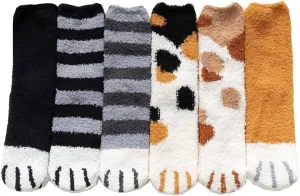 Women's Cute Dog Cat Socks Funny Cartoon Animal Pattern Cotton Fun Crew Dress Sock Gifts for Girl