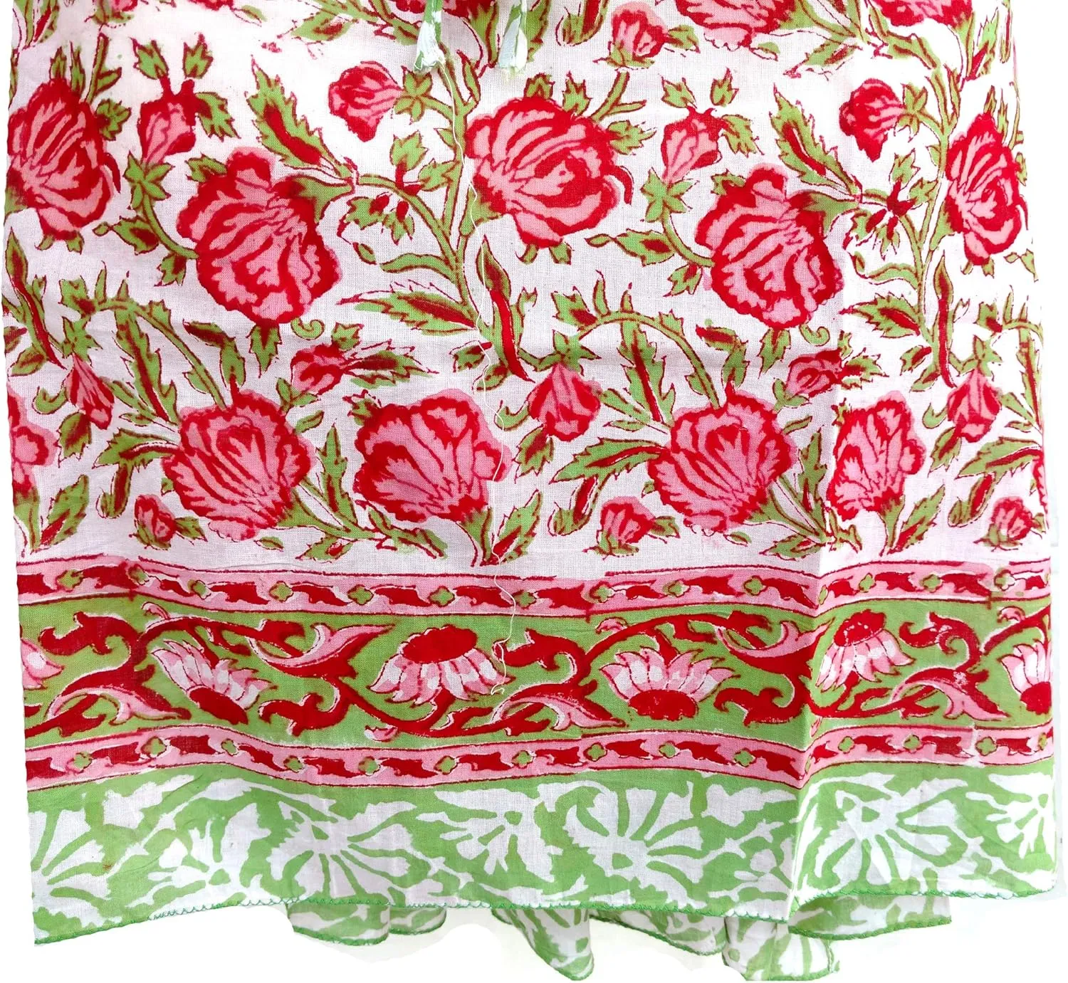Women's Kaftan Pure Cotton Hand Block Printed for Swimsuit & Cover-up