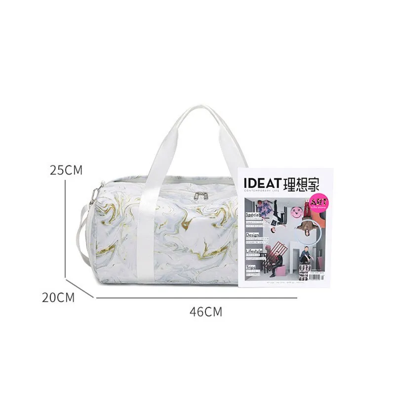 Women's Large Capacity Foldable Travel Rain Bag Dry Wet Separation Waterproof Sports Handbag