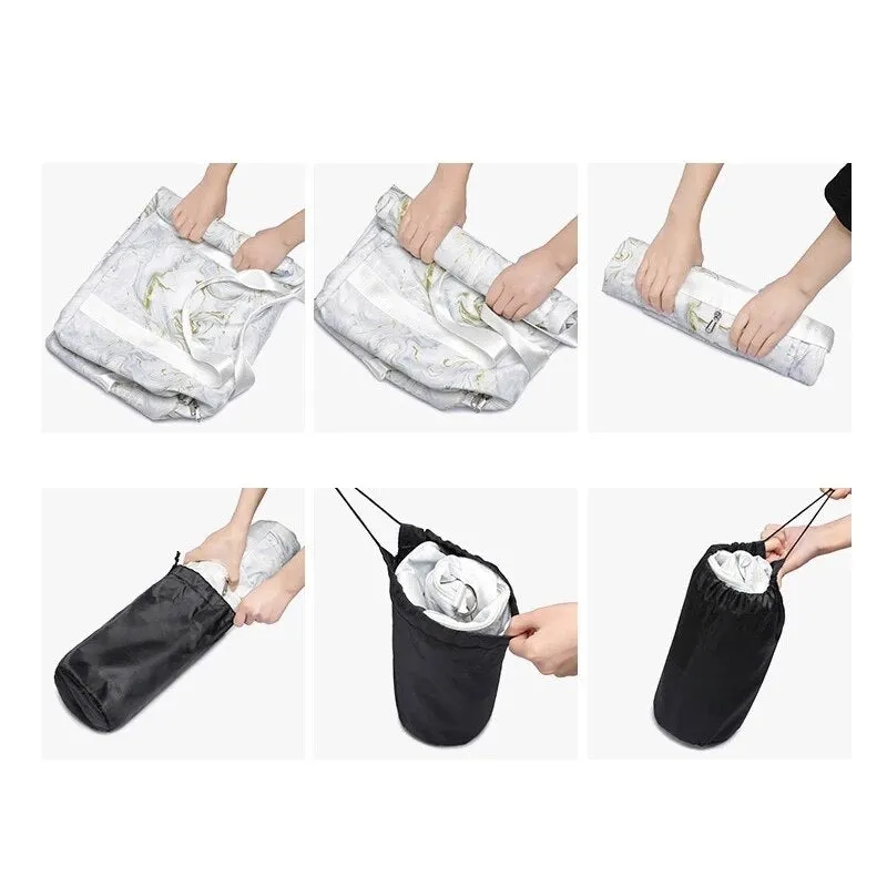 Women's Large Capacity Foldable Travel Rain Bag Dry Wet Separation Waterproof Sports Handbag