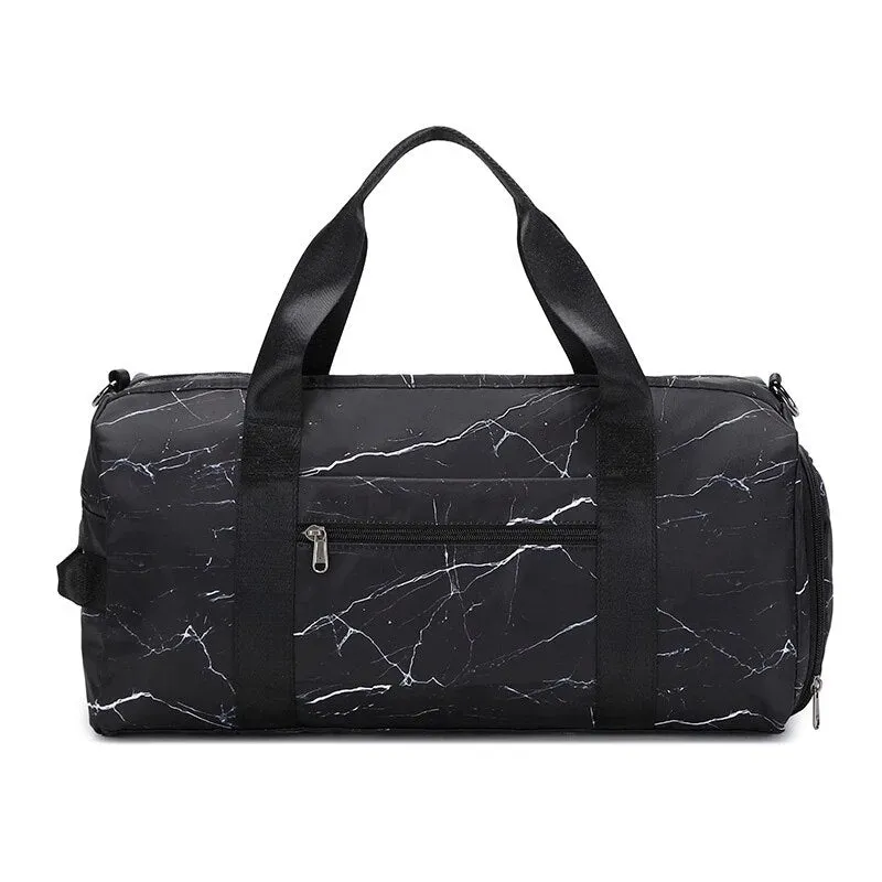 Women's Large Capacity Foldable Travel Rain Bag Dry Wet Separation Waterproof Sports Handbag