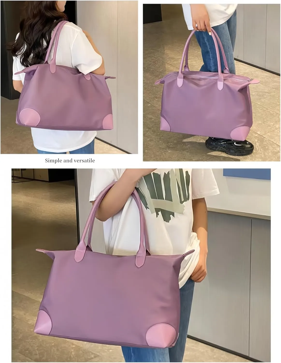 Women's Large Capacity Tote Bag - Commuter Travel Bag, Women's Fitness, Swimming, Duffel bag, Mommy bag,Handbag