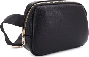 Womens Mens Light Weight Small Compact Multi Pocket Fashion Waist Packs Belt Bags