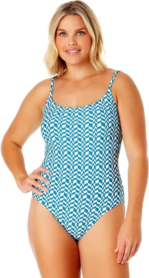 Women's Ripple Geo Classic Lingerie Maillot One Piece Swimsuit