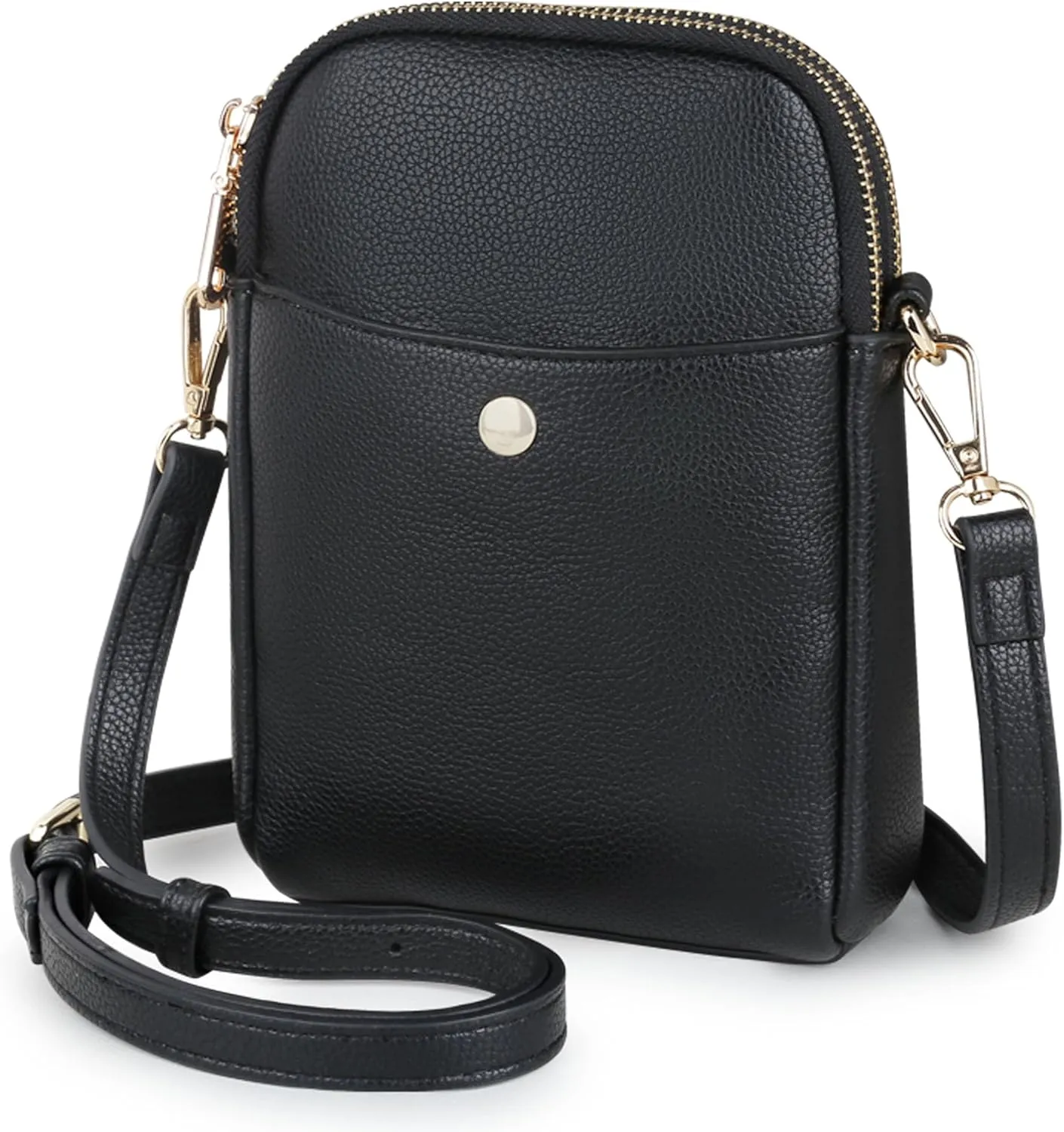 Women's Small Crossbody Bag, Multi-Pocket Mobile Phone Wallet with Adjustable Shoulder Strap