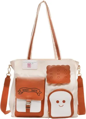 Work Bags - Canvas Tote Bags With Zipper For Women