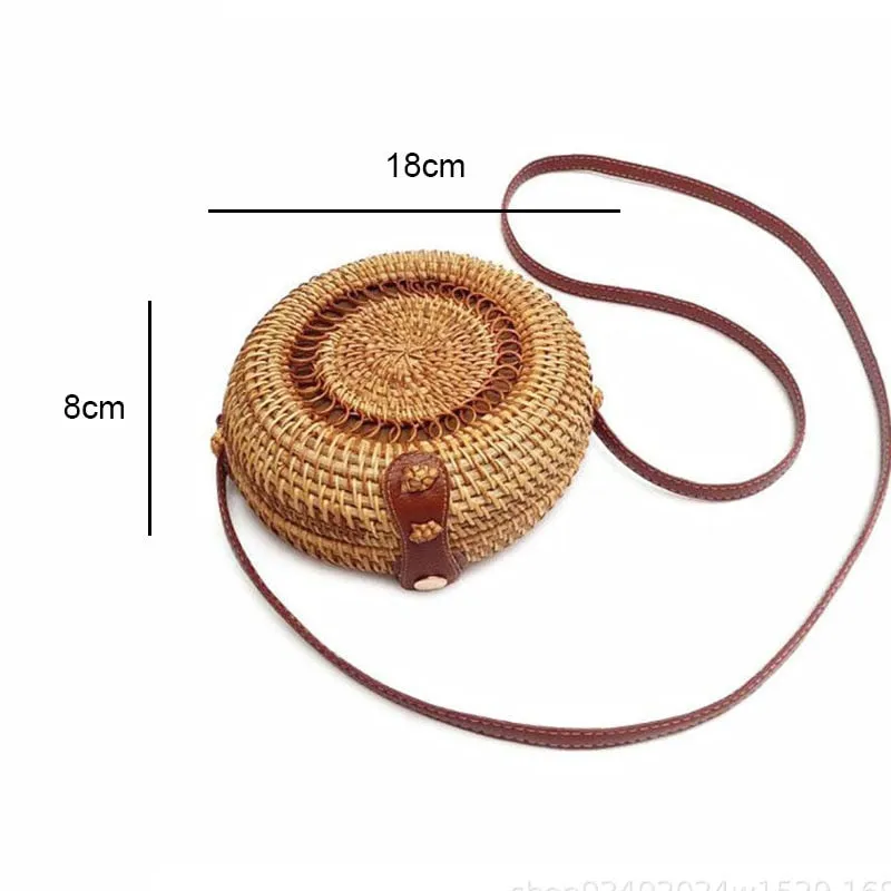 Woven Straw Boho Round Bags
