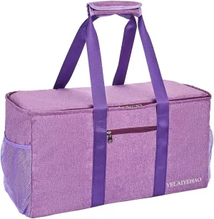 YELAIYEHAO Large Utility Tote Bag with lid, Foldable Collapsible Tote