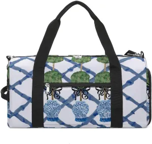 Yellow Lemons Pattern Fitness Bag with Large Capacity Backpack And Waterproof Bag