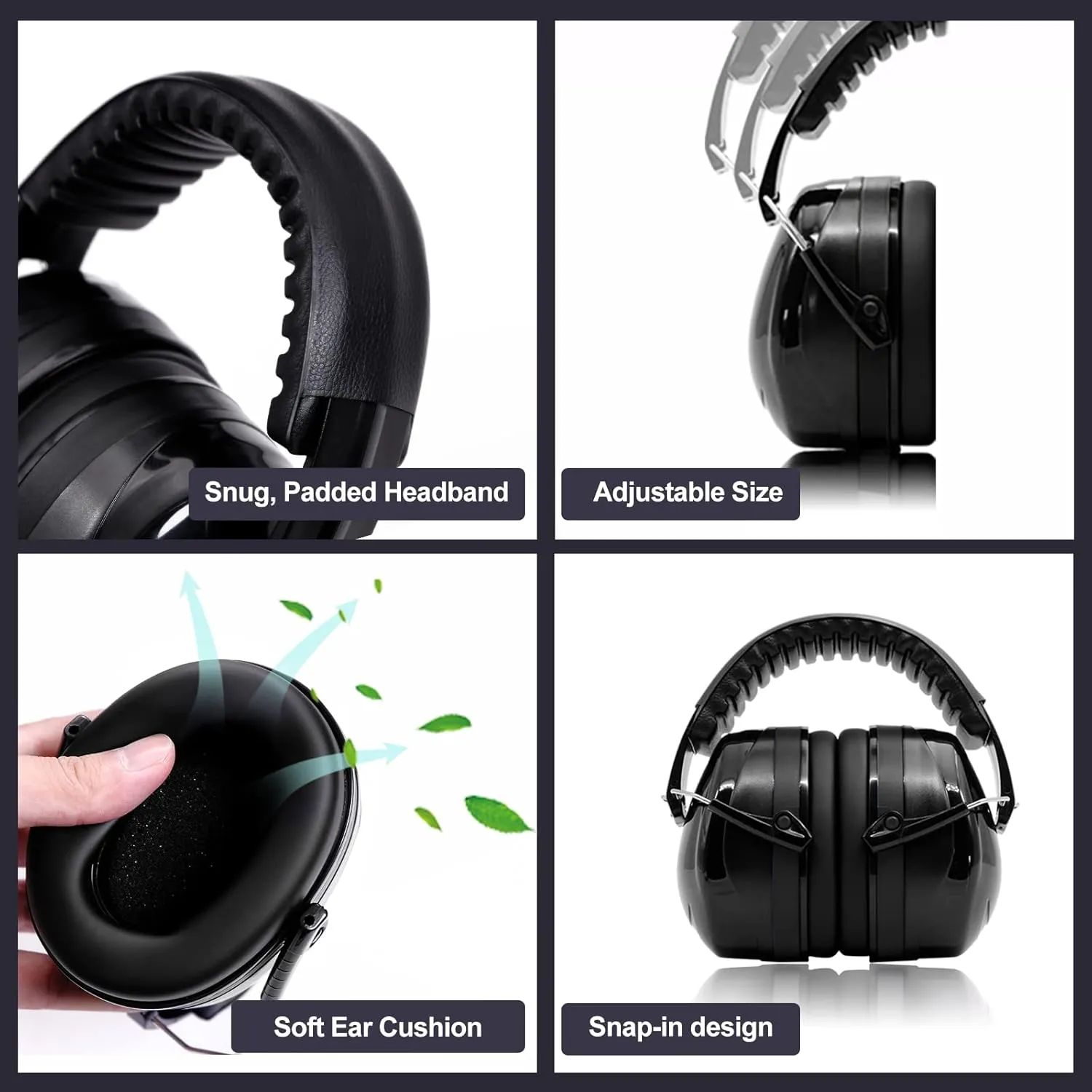 Yewltvep Gun Range Ear Protection Kit Including Shooting Ear Protection Earmuffs, Gun safety Glasses, Earplugs, Storage case