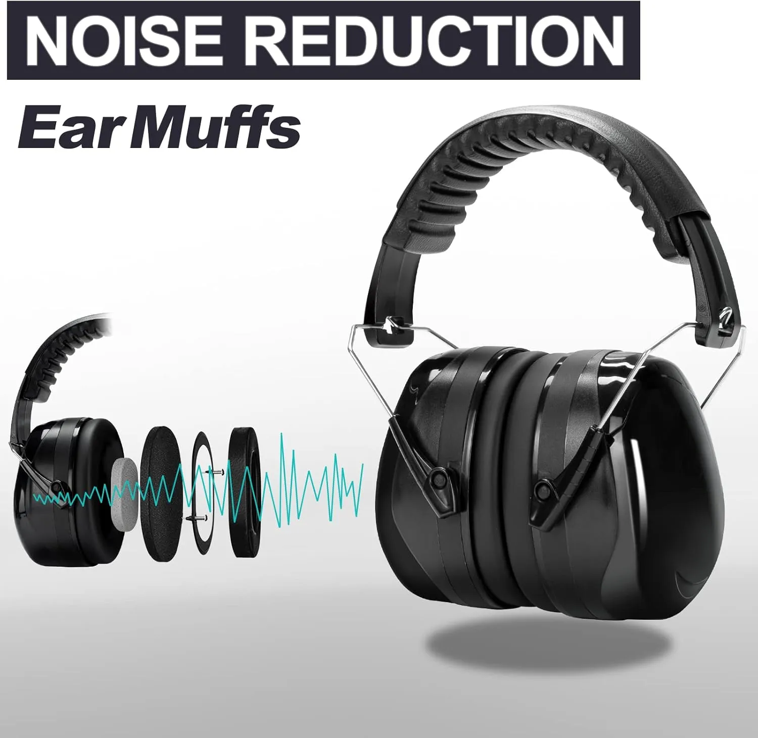 Yewltvep Gun Range Ear Protection Kit Including Shooting Ear Protection Earmuffs, Gun safety Glasses, Earplugs, Storage case