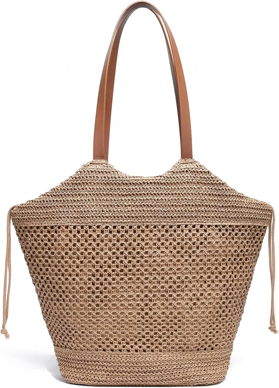 YIKOEE Straw Summer Beach Tote Bag for Women Woven Shoulder Handbag for Vacation 2025