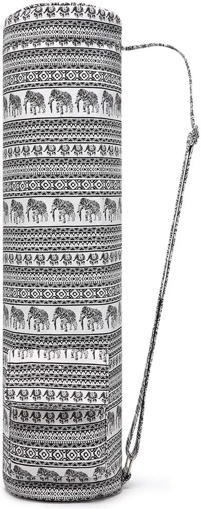 Yoga Mat Bag,Full-zip Exercise Yoga Mat Carrier Bag - Double Storage Pocket,Easy Access Zipper, Adjustable Shoulder Strap and Handle,Fits Most Mats