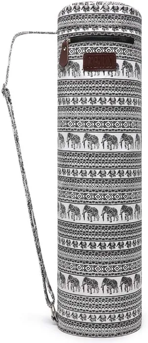Yoga Mat Bag,Full-zip Exercise Yoga Mat Carrier Bag - Double Storage Pocket,Easy Access Zipper, Adjustable Shoulder Strap and Handle,Fits Most Mats