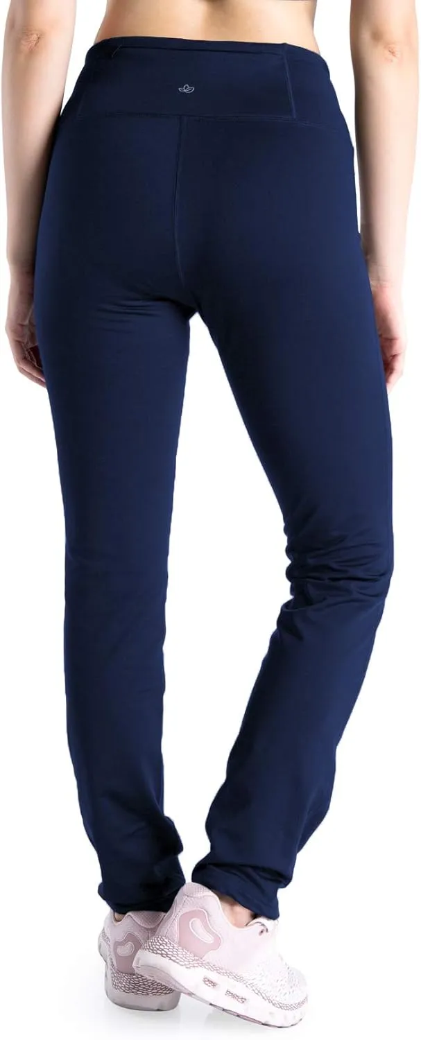 Yogipace 27"/29"/31"/33"/35"/37" Women's Fleece Lined Thermal Pants Yoga Straight Leg Winter Trousers