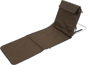 Yosoo Beach Lounge Chair Folding Adjustable Reclining Beach Mat for Pool Camping (Brown)