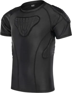 Youth Boys Football Rib Protector for Paintball Baseball Compression Padded Chest Protective