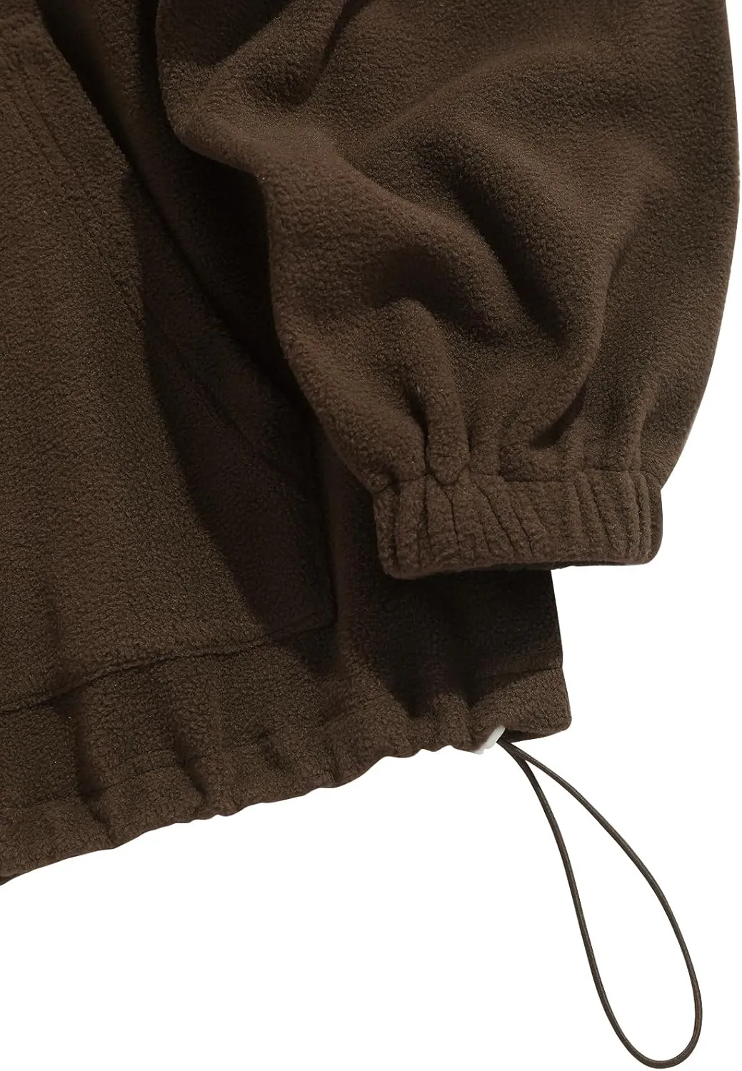 ZAFUL Men's Fluffy Polar Fleece Sweatshirt NEW YORK Embroidery Colorblock Half Zip Unisex Hoodie