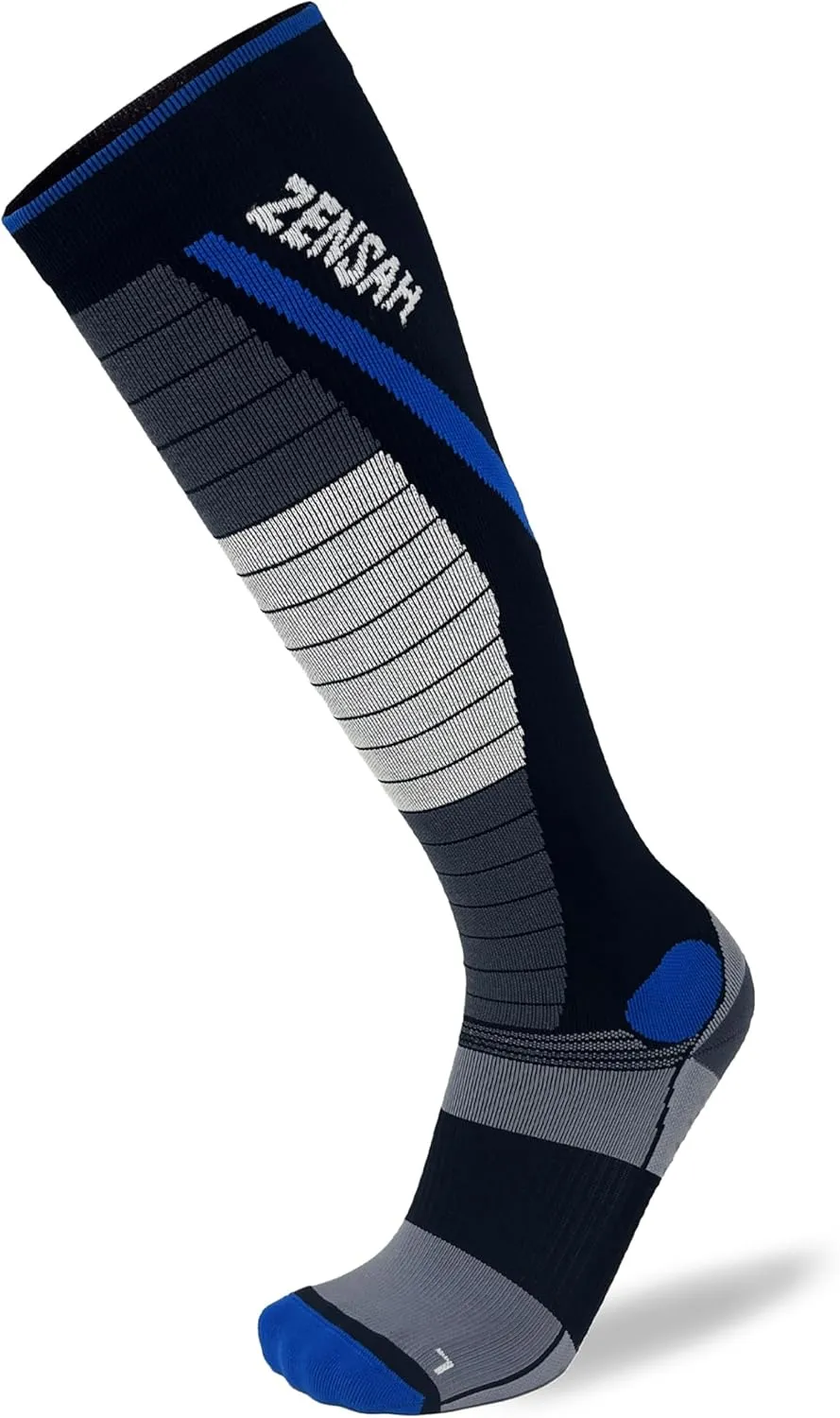 Zensah Deadlift Gripper Compression Socks - Shin Guard Protection for Powerlifting, OCR