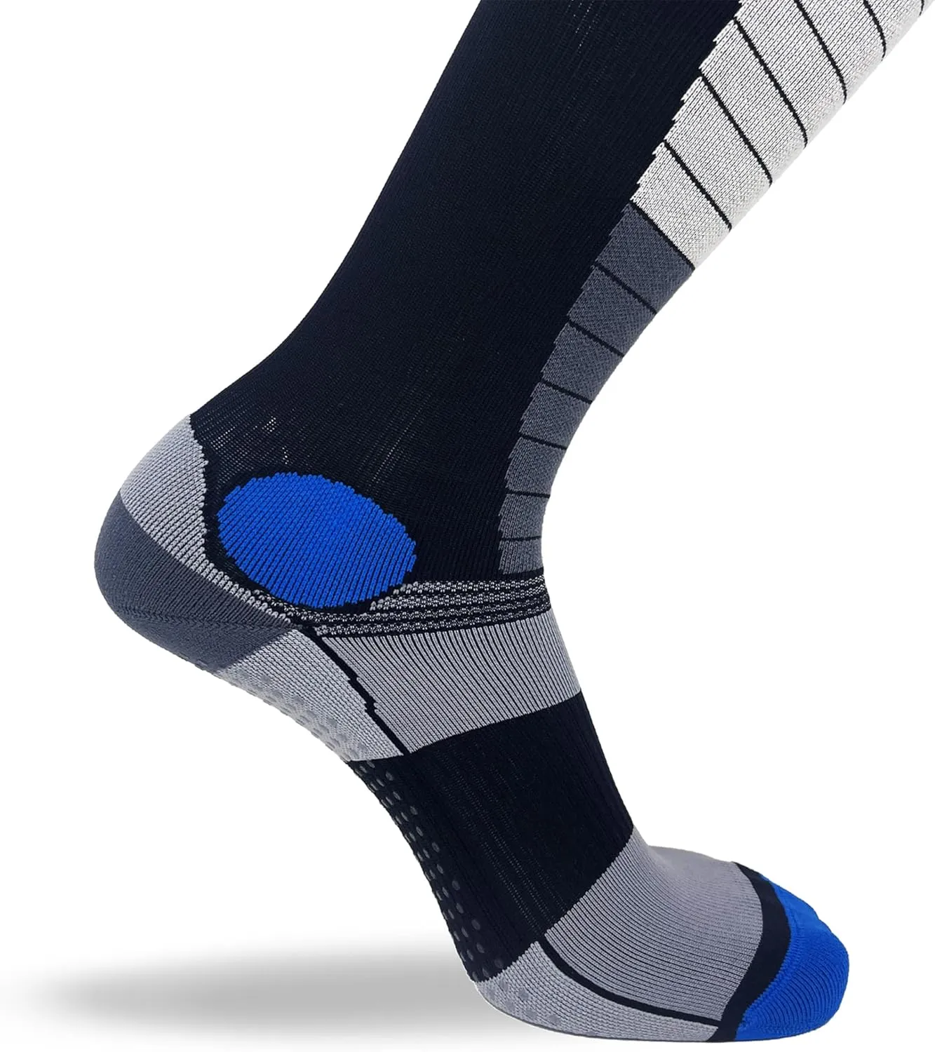 Zensah Deadlift Gripper Compression Socks - Shin Guard Protection for Powerlifting, OCR