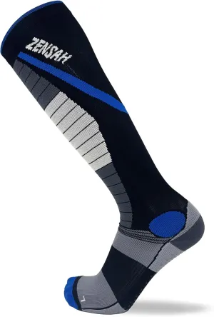 Zensah Deadlift Gripper Compression Socks - Shin Guard Protection for Powerlifting, OCR