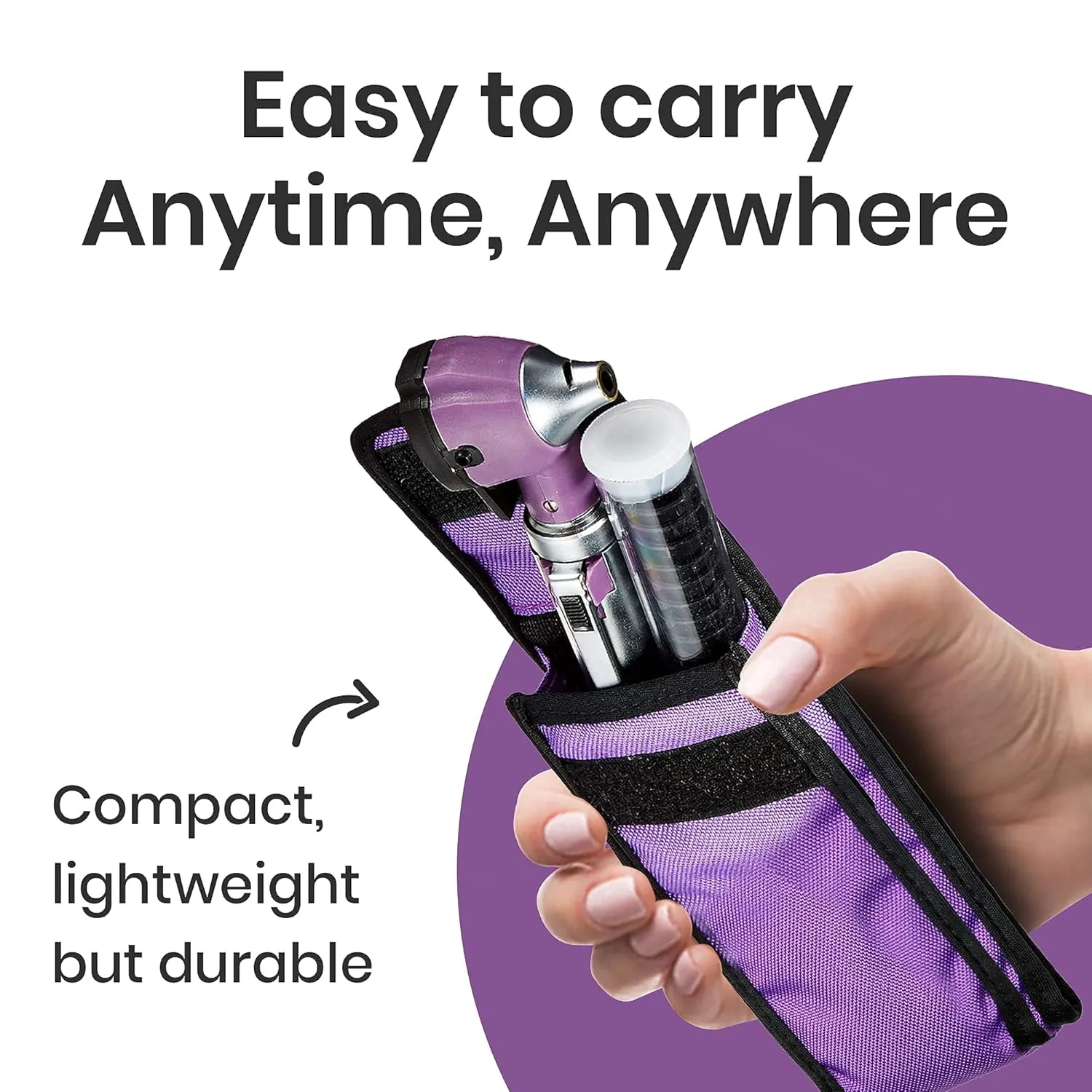 Zyrev ZetaLife Otoscope - Ear Scope with Light, Ear Infection Detector, Pocket Size (Purple Color)